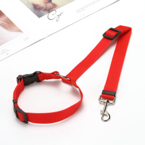 Solid Two-in-one Pet Car Seat Belt Lead Leash BackSeat Safety Belt Adjustable Harness for Kitten Dogs Collar Pet Accessories 13