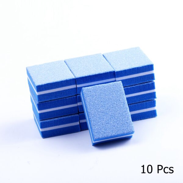 10/25/50pcs lot Double-sided Mini Nail File Blocks Colorful Sponge Nail Polish Sanding Buffer Strips Polishing Manicure Tools 29