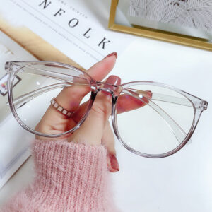 Transparent Computer Glasses Frame Women Men Anti Blue Light Round Eyewear Blocking Glasses Optical Spectacle Eyeglass 9