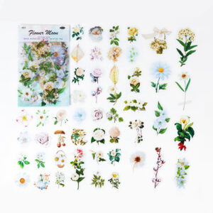 Mr.paper 40Pcs/Bag Plant Flower Series Decorative Diary Sticker Scrapbook Planner Decorative Stationery Sticker 19