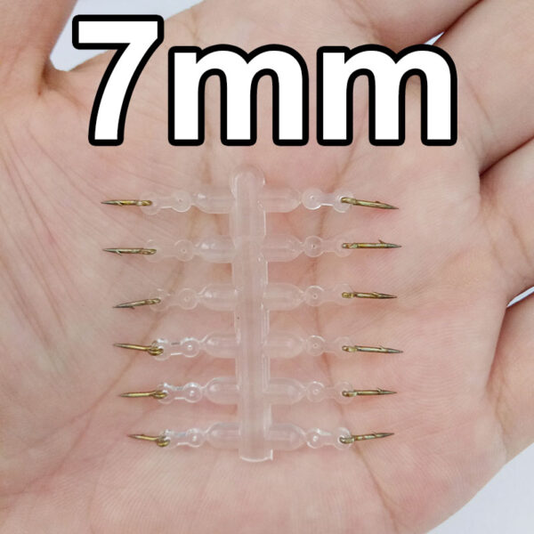 12pcs Metal Bait Spike Carp Fishing Accessories Bait Sting Boilies Pin with Clear Rubber Corn Ronnie Hair Rig Carp Feeder Tackle 4