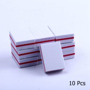 10/25/50pcs lot Double-sided Mini Nail File Blocks Colorful Sponge Nail Polish Sanding Buffer Strips Polishing Manicure Tools 28