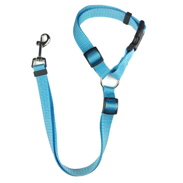 Solid Two-in-one Pet Car Seat Belt Lead Leash BackSeat Safety Belt Adjustable Harness for Kitten Dogs Collar Pet Accessories 8