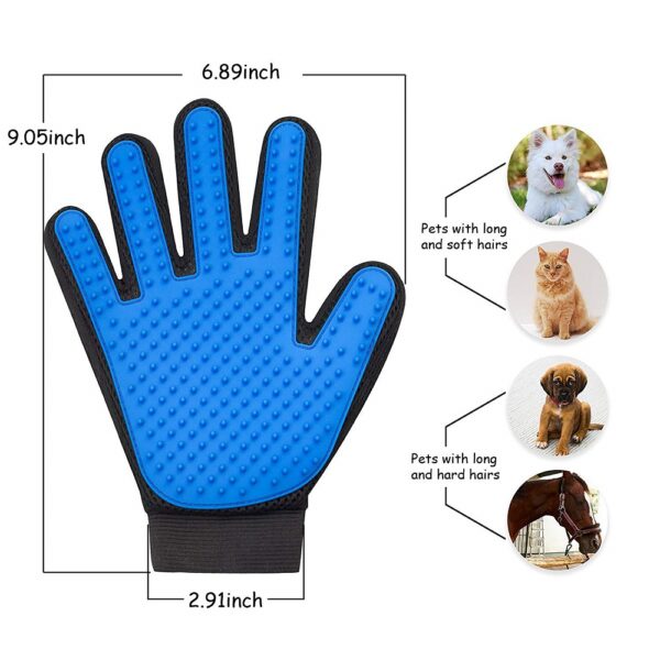 Cat Glove Cat Grooming Glove Pet Brush Glove for Cat Dog Hair Remove Brush Cleaning Deshedding Brush Combs Massage Gloves 4