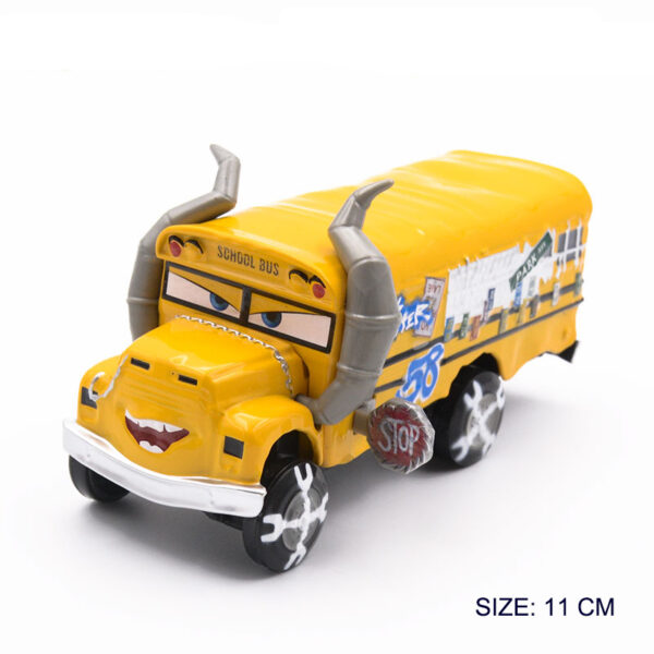 1:55 Disney Pixar Cars 3 2 Metal Diecast Car Toy Lightning McQueen Jackson Storm Combine Harvester Bulldozer Kids Toy Car Gift 2