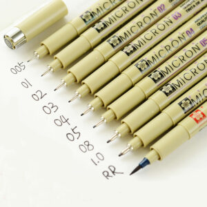 1 Piece Pigment Liner Pigma Pen Fine Line Sketching Markers Different Tip Black Fineliner StylographsDrawing Pens Copic Supplier 2