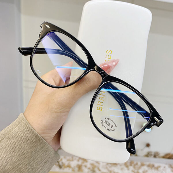 Transparent Computer Glasses Frame Women Men Anti Blue Light Round Eyewear Blocking Glasses Optical Spectacle Eyeglass 3