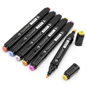 TOUCHFIVE 1PCS  Optional 168 Colors Sketch Markers Alcohol Based Markers Color Marker Set Painting Art Supplies Pen for School 2