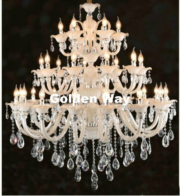 Free Shipping Modern Chandelier Living Room Hotel Double Layer Chandelier K9 Crystal Lights Luxury Chandelier Crystal Lighting 5