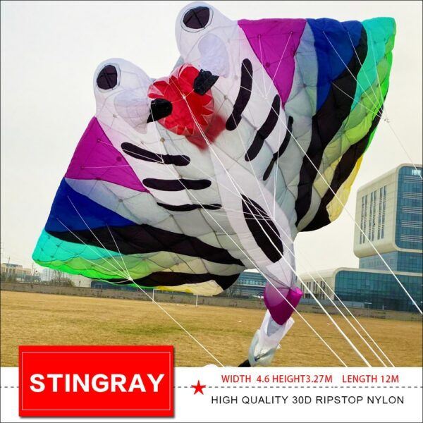 new arrival 12m Stingray soft infltable kite pilot kite 4.6*3.27m 4