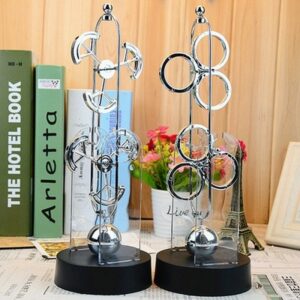 Newton Cradle Balance Pendulum Balls for Home Office Decoration Pendulum Balls Physics Science Desk Perpetual Motion Ornaments 2