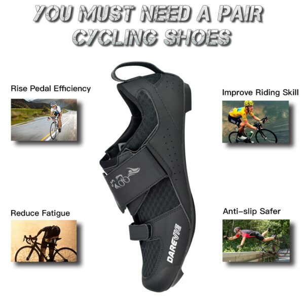 DAREVIE Pro Carbon Cycling Shoes Race Triathlon Shoes 10 Level Hard Carbon Light Road Cycling Shoes Men Women Cycling Sneakers 3