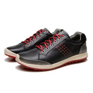 Men's Genuine Leather Casual Fixed Spike Golf Fitness Shoes New Sneakers Top Layer Cowhide Boots Outdoor Walking Sports Botas 1