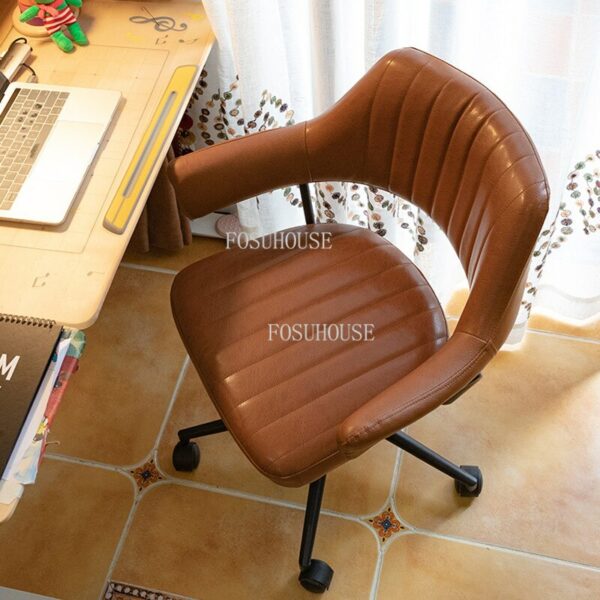 Front Desk Bedroom Backrest Lounge Chair Hotel Computer Chairs Simple Home Furniture Lifting Swivel Study Office Chair FOSUHOUSE 3