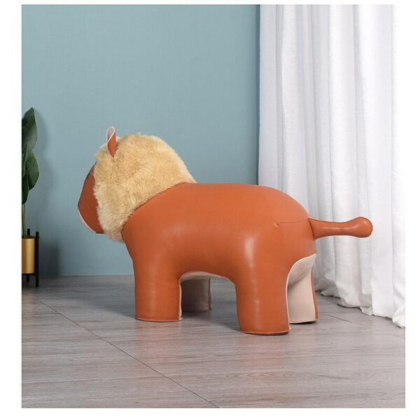 LARGE NEW LION STOOL Microfiber Leather Surface A Special Furniture For Your Home Decoration New Lion Stool 2