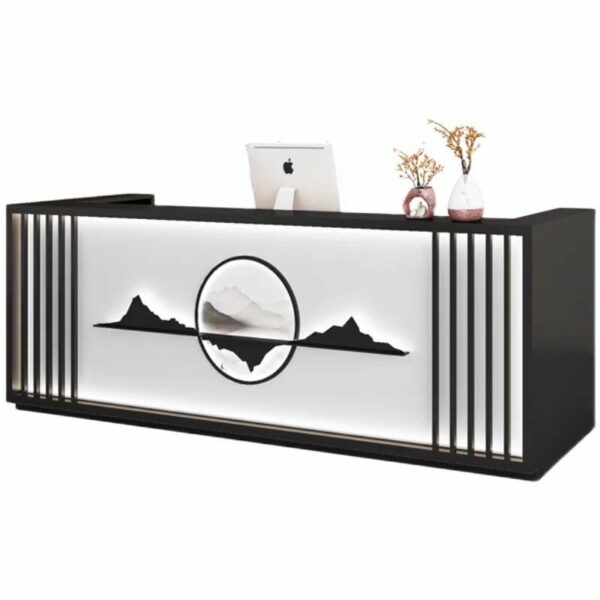 New Chinese-style cashier counter shop bar foot massage ear shop health center beauty salon hotel reception desk empfangstheke 2