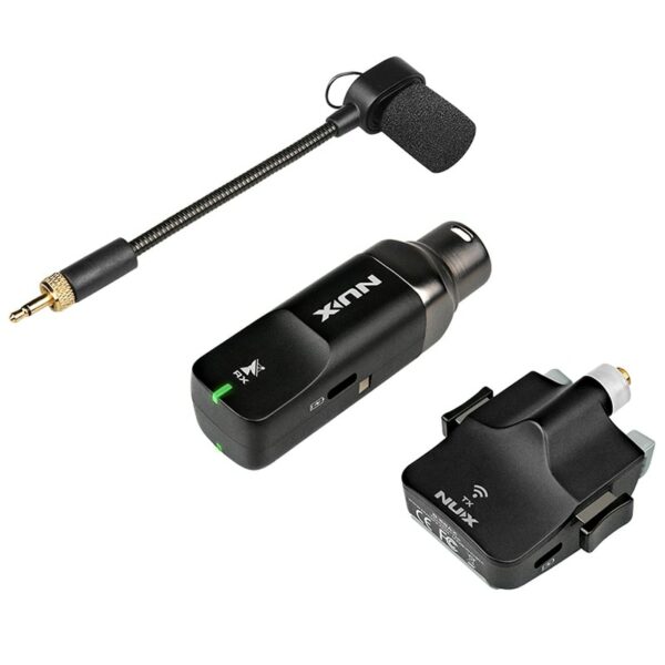 NUX Wireless Microphone,B6 Saxophone Microphone,Wireless Receiver and Transmitter,Plug and Play,Great for Trumpets, Clarinet 4