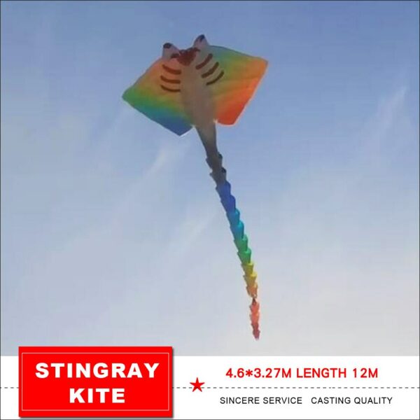 new arrival 12m indistinct Stingray kite soft inflatable kite show kite 4