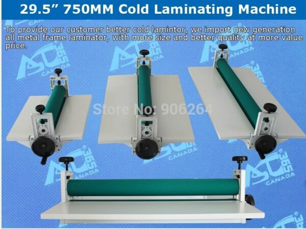 Wholesale Cold Laminator All Metal Frame 750mm Manual Laminating Machine Photo Vinyl Protect Rubber 2