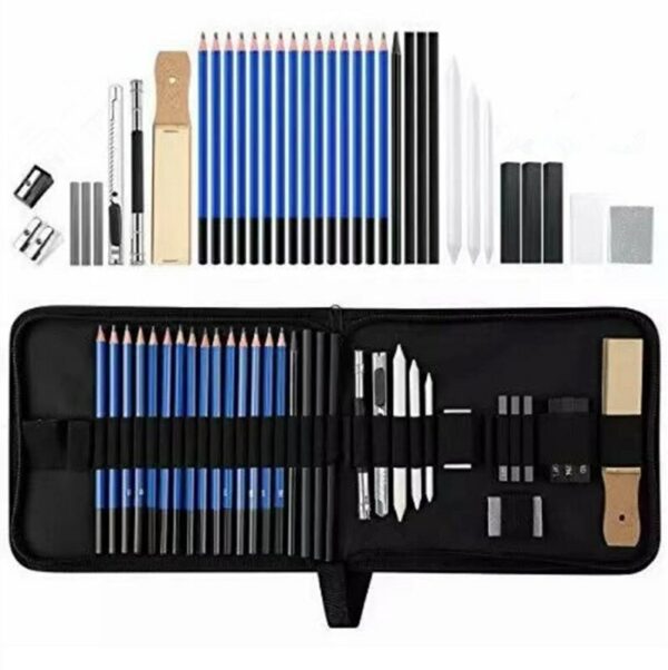 145PCS Color Pencil and Sketch Pencils Set for Drawing Art Tool Kit 96 Pcs Watercolor Metallic Oil Pencil Artist Art Supplies 5