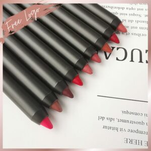 Wholesale Creamy Lip Liner Custom Logo Make Your Own Brand Cosmetics Private Label Makeup Lip Pencil Pigment Waterproof Friendly 1