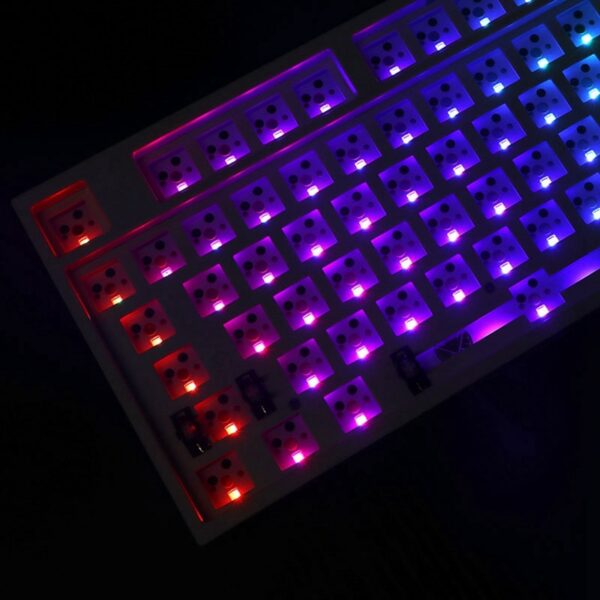 Sk108 Key Mechanical Keyboard Kit 100% Hot Swappable Switch Lighting Effects RGB Switch LED Type C 4