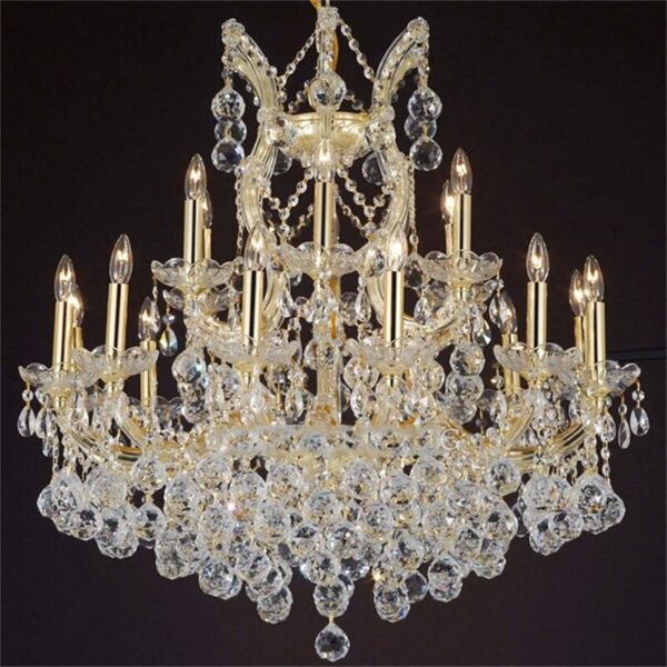 WPD European Style Chandelier Lamp Luxury LED Candle Pendant Lighting Fixtures for Home Decoration Villa Hall 4