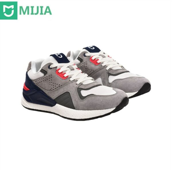 Hot Original Mijia Retro Shoes Men's Running Shoes Outdoor Sports Genuine Leather Sneaker Suede Mesh Breathable Design 1