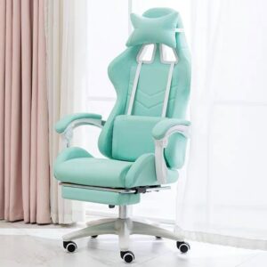 New macaron series E-sports gaming chair home anchor live broadcast ergonomic game athletic swivel chair students computer chair 1