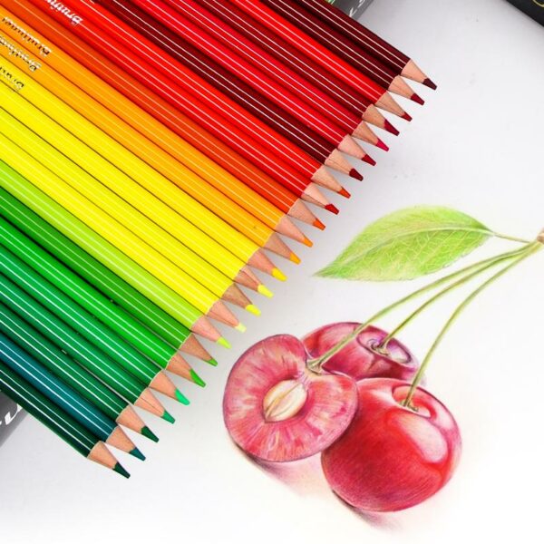 Brutfuner 120 Colors Professional Oil Color Pencils Wood Soft Watercolor Pencil for School Painting Draw Sketch Art Supplies 5