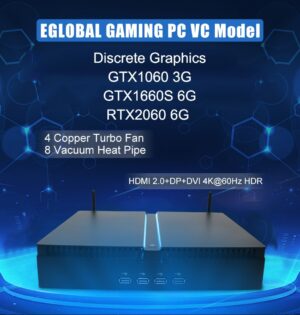 Eglobal Desktop Intel Core I5 9600KF i7 9700KF i9 9900KF Win10 Mini PC GTX1060 3G  Gaming Computer Video card DVI DP HDMI2.0 1