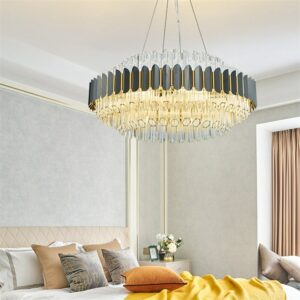 Hongcui Crystal Pendant Light Postmodern Luxury LED Lamp Chandelier Fixture For Home Dining Living Room 2