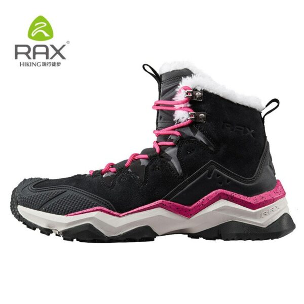 RAX New Winter Men's Boots Warm Wool Sneakers Outdoor Unisex Athletic Sport Shoes Comfortable Running for women Shoes Sales 4