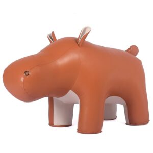 LARGE HIPPO STOOL Microfiber Leather Surface A Special Furniture For Your Home Decoration Hippo Stool 1