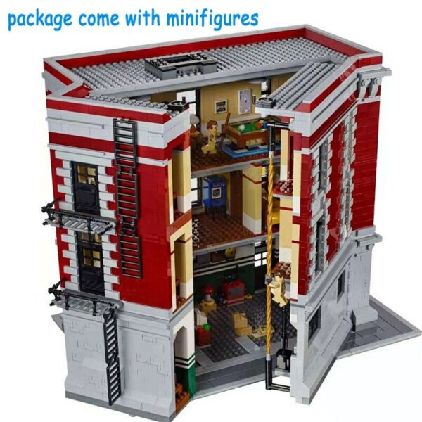 N STOCK 4634Pcs 83001 16001 Ghostbusters Firehouse Headquarters Building Blocks Bricks Kit Compatible 75827 Kid Christmas Gifts 5