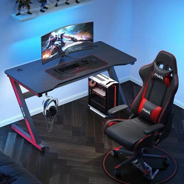 New black cool game table desktop computer desk family anchor live computer desk students bedroom high quality study table 1