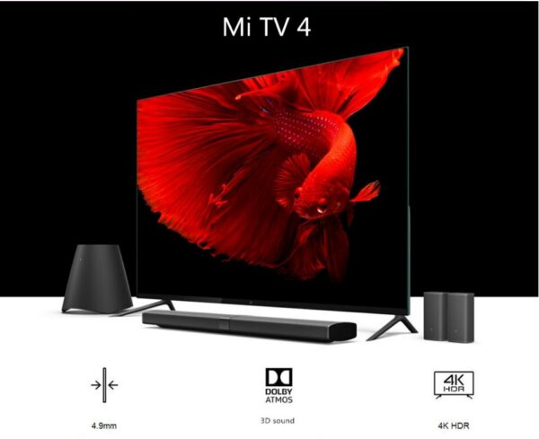 Mi TV 4 65" Inches Smart TV English Real 4K HDR Ultra Thin Television 2