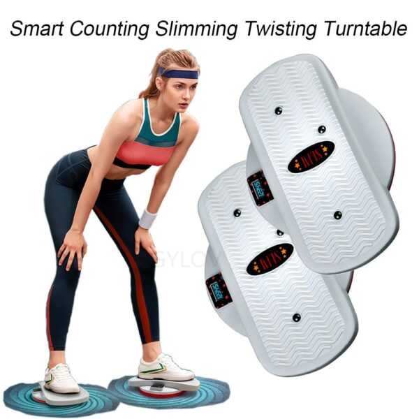 Smart Step Counting Twisting Plate Fitness Lose Weight Step Platform Fitness Double Pedal Magnet Waist Wriggling Plate 1