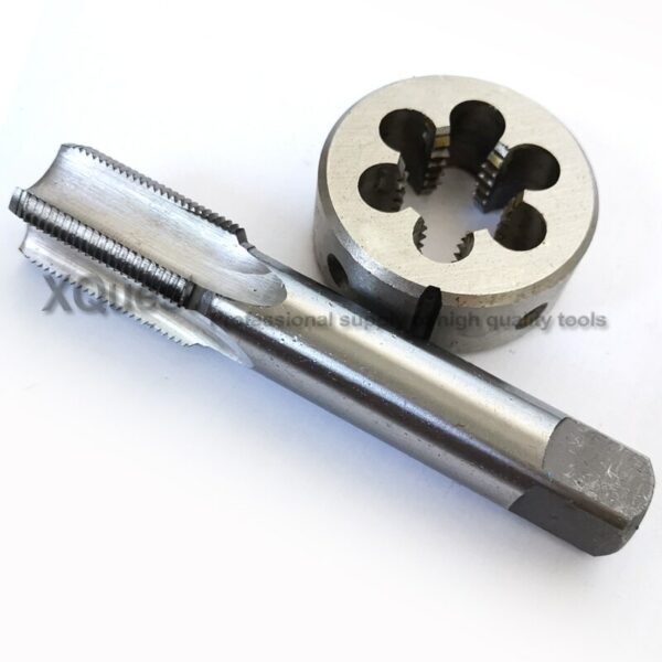 2pcs Metric Thread Right hand Tap and Die set M28 Machine Straight Flute plug taps round dies M28X3 M28X2 M28X1.5 M28X1 cutting 3