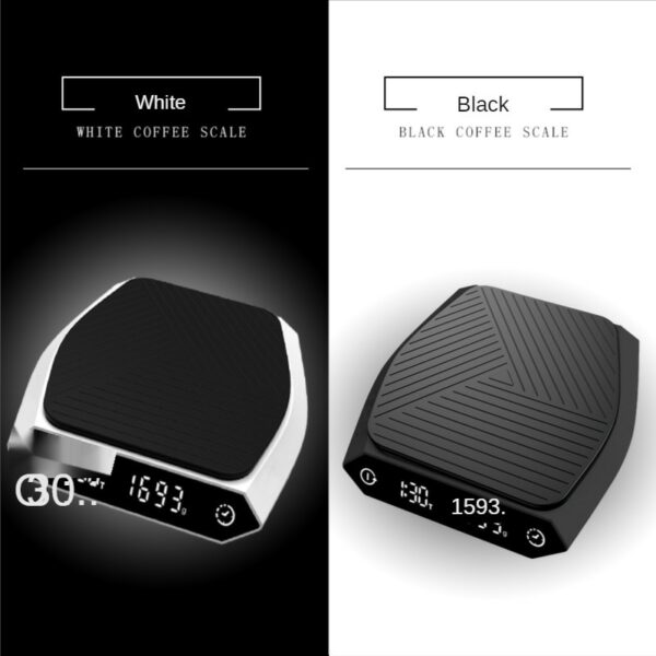 Y1 Black and White Bird Pour-over Coffee Scale Electronic Scale Household Weighing Timing Mini Kitchen Gram Measuring Scale 3