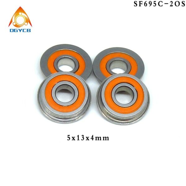 10pcs SF688 2RS 8x16x5 mm ABEC7 Flange Hybrid Ceramic Bearings 688 S688 F688 SF688 RS 2OS 8*16*5 Model Airplane Flanged Bearing 3