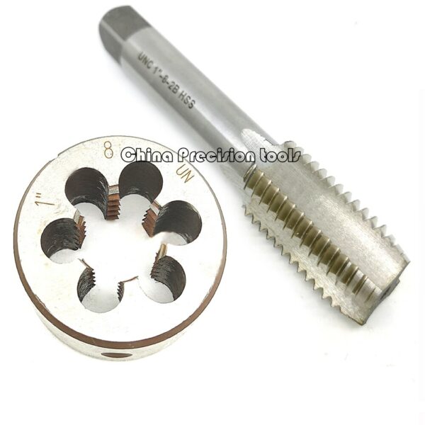 2pcs Right hand Unified thread tap and die set Fine screw Thread taps dies sets UN UNF UNS 1" 1-8 1-3/16 1 1/4 1"1/16 1"3/16 3