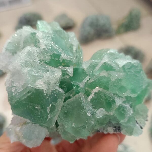 Natural Soft Sweets Fluorite Rough Stone Crystal Energy Healing Home Office Decoration Gifts 5