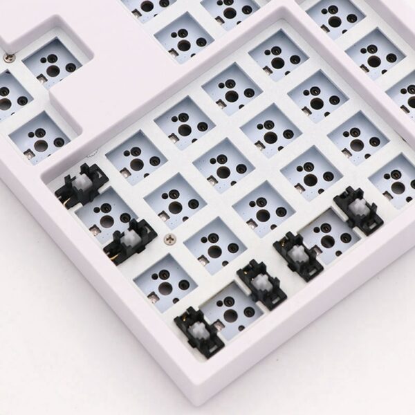 Sk108 Key Mechanical Keyboard Kit 100% Hot Swappable Switch Lighting Effects RGB Switch LED Type C 2