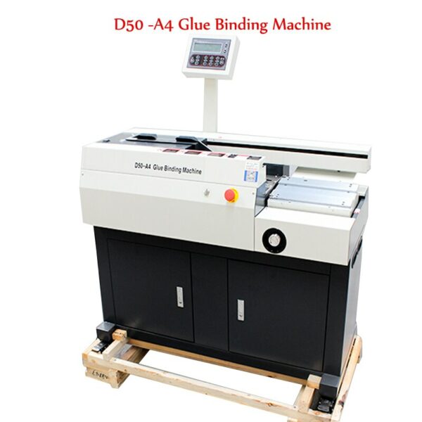 A4 Size Automatic Hot Melt Glue Binding Machine D50-A4 Office Home 5CM Thick Contract Book Binding Machine Binder 220V 50hz 1pc 6