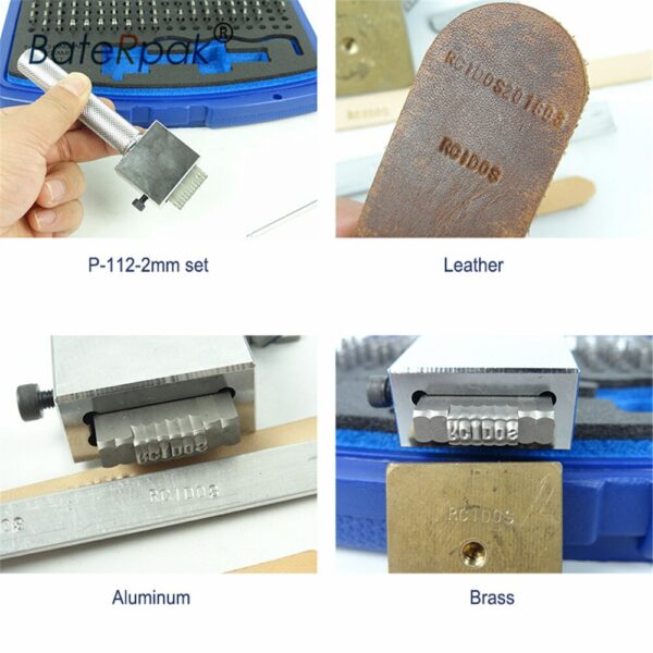 P-112 Interchangeable Steel stamp punch set,Stroke Felxible stamping letters,Available size 2/2.5/3/4/5/6mm 5