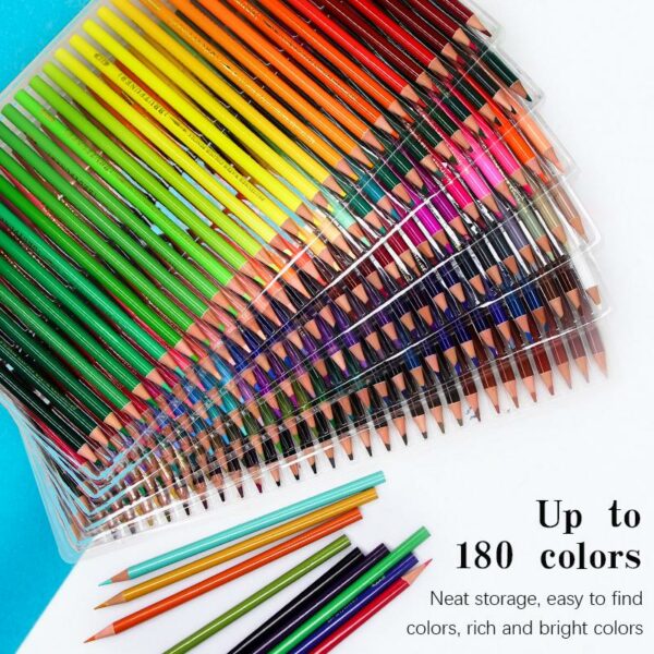 Brutfuner 180 Colors Set Professional Oil Colored Pencils Wood Watercolor Pencils Drawing Pencil Set For School Art Supplies 3