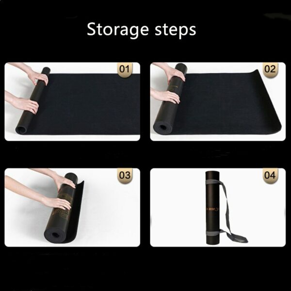 NEW natural rubber Yoga Mat with Position Line Non Slip Carpet Mat For Beginner Environmental Fitness Gymnastics Mats 5