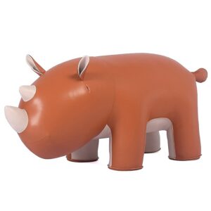 LARGE RHINOCEROS STOOL Microfiber Leather Surface A Special Furniture For Your Home Decoration Rhinoceros Stool 1