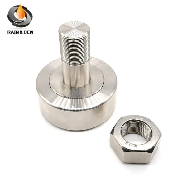 1Pcs CF30-2 KR90 Stud Type Cam Follower Bearing with bolt roller SUS304 Stainless track runner bearing M30X90X100 mm 6